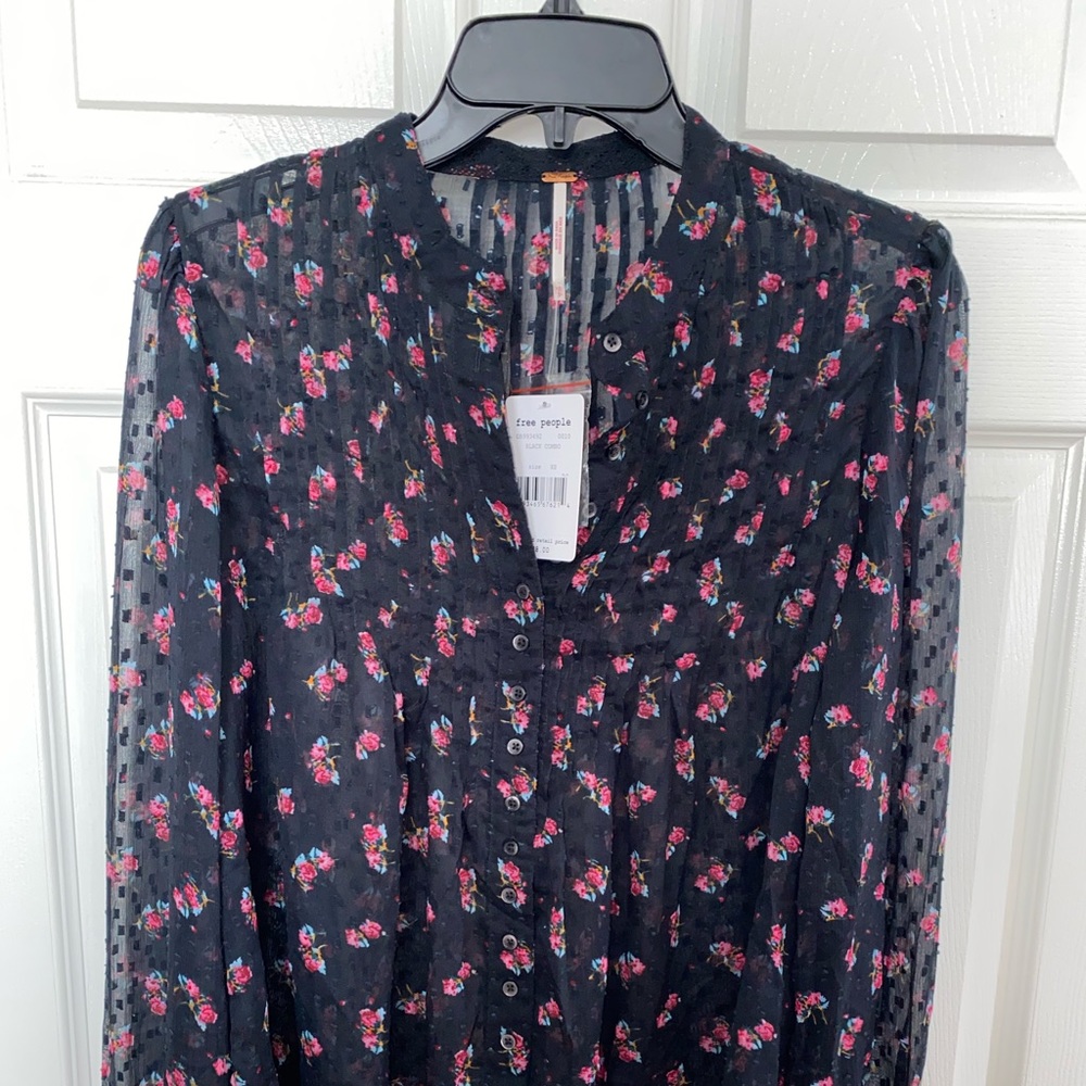 Free People floral blouse